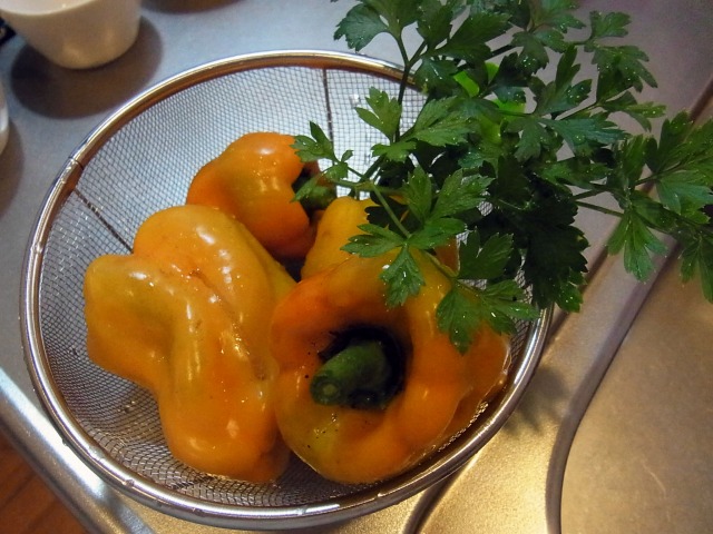 パプリカ収穫