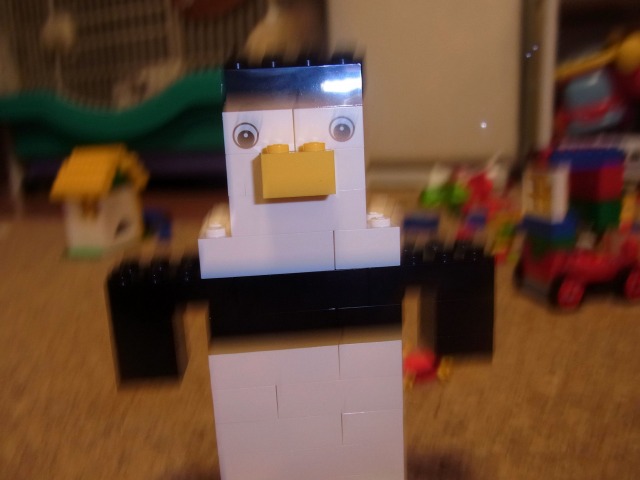 ぽこすけ撮影ママ作ペンギン