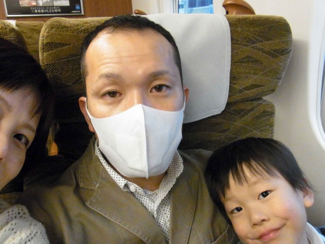 帰りの新幹線みんなで