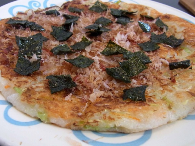 大根のモチモチお好み焼き